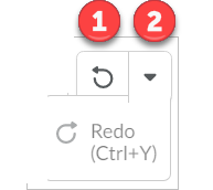 Undo and Redo options